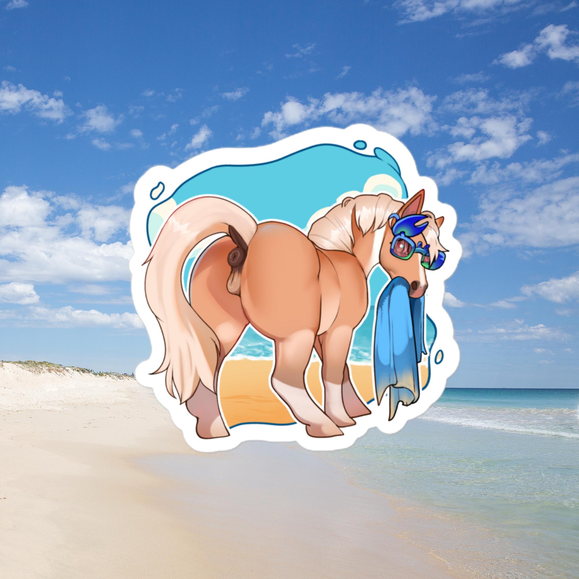 Milk on the Beach Sticker